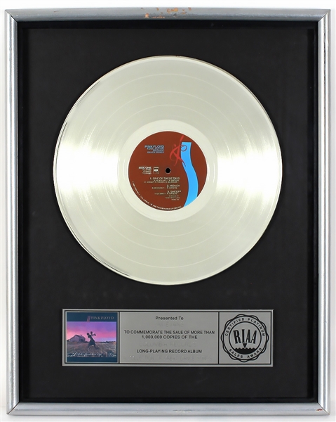 Pink Floyd "A Collection of Great Dance Songs" Original RIAA Platinum LP Record Album Award
