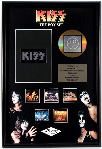 KISS "The Box Set" Original RIAA Certified Gold Award