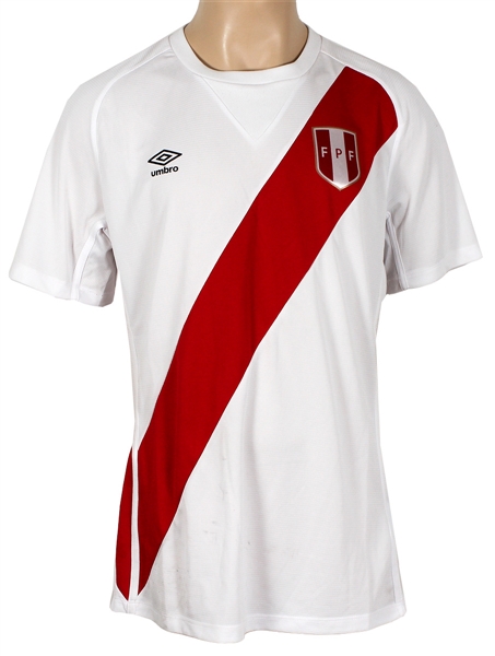 Ed Sheeran Stage Worn Umbro Peru Football Shirt