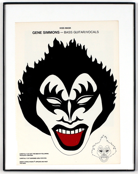 KISS Gene Simmons Original Fan Book Mask
