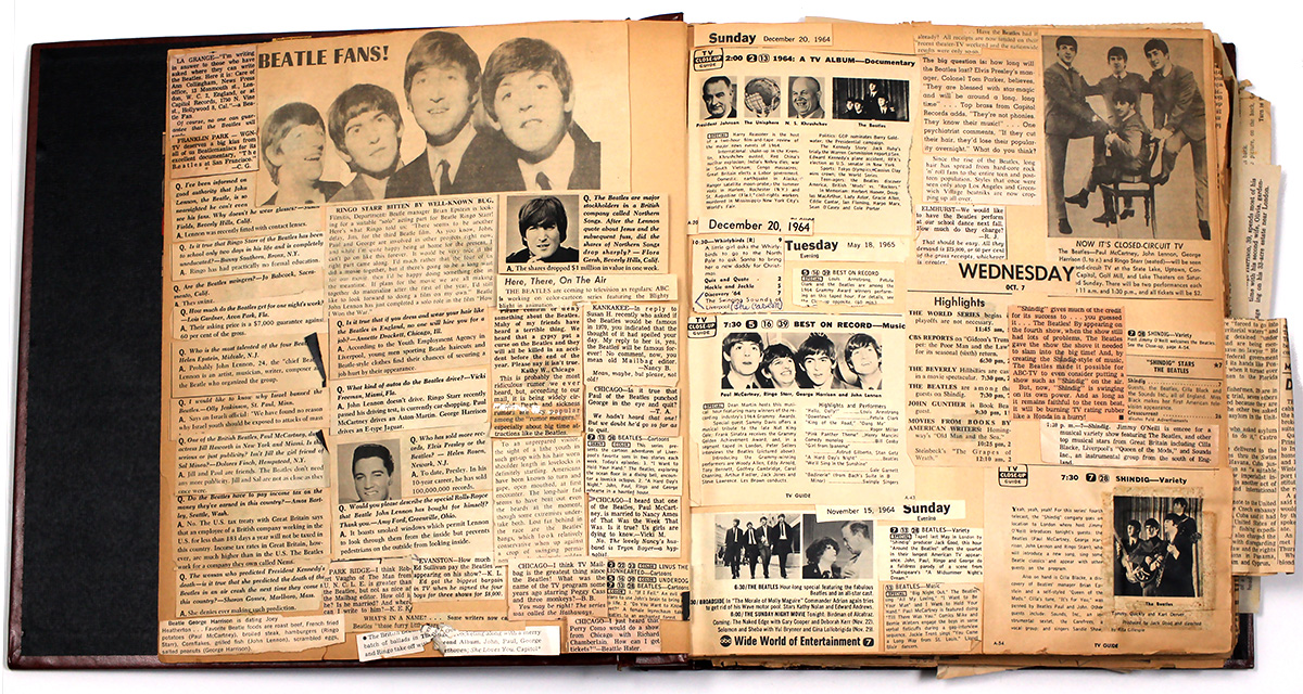 Lot Detail - Beatles Original Scrap Book