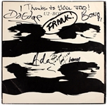 U2 Early 1980's Signed 12 x 12 Boy Album Flat 
