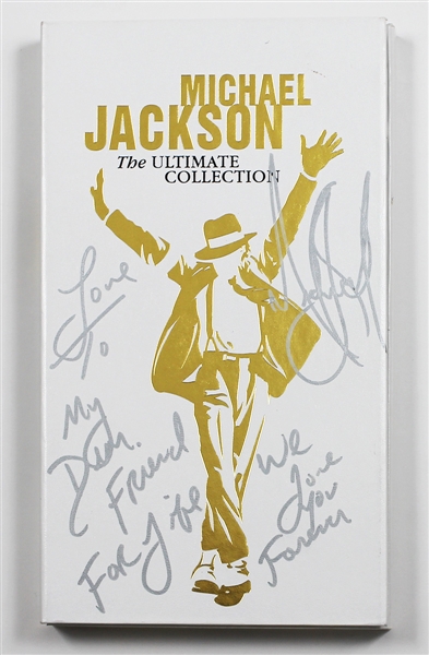 Michael Jackson Signed & Inscribed "The Ultimate Collection" Boxed C.D. Set