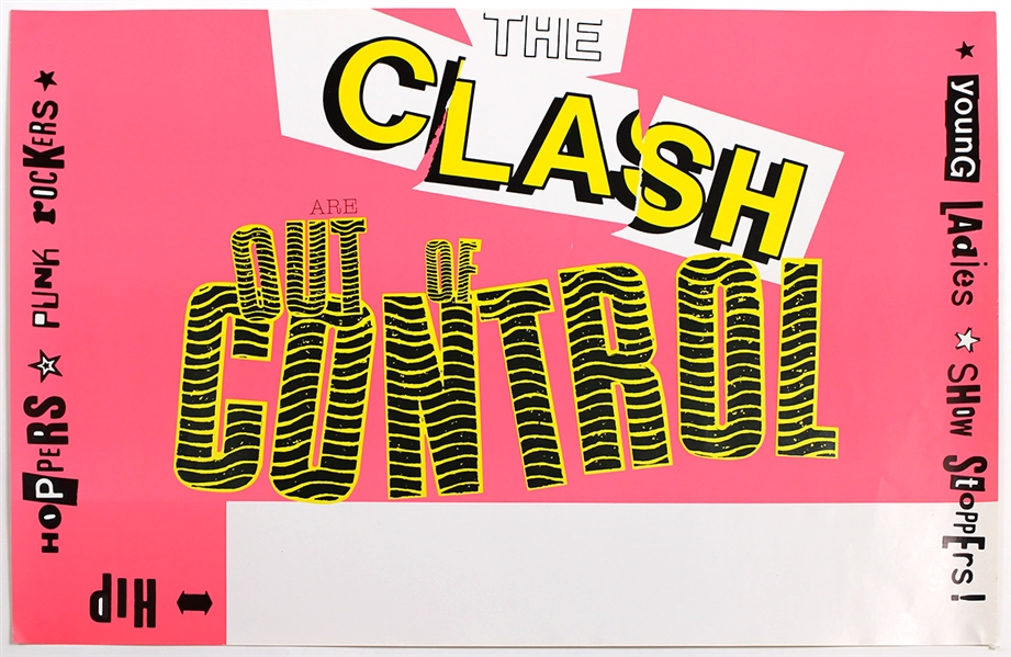 The Clash Original Concert Poster Blank