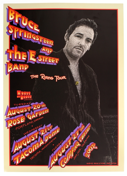 Bruce Springsteen and The E Street Band "The Rising Tour" Original Concert Tour Poster
