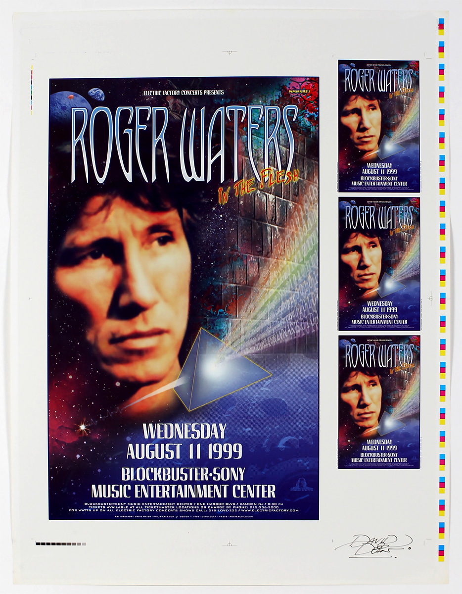 Lot Detail Roger Waters Original Uncut Concert Poster and Handbill