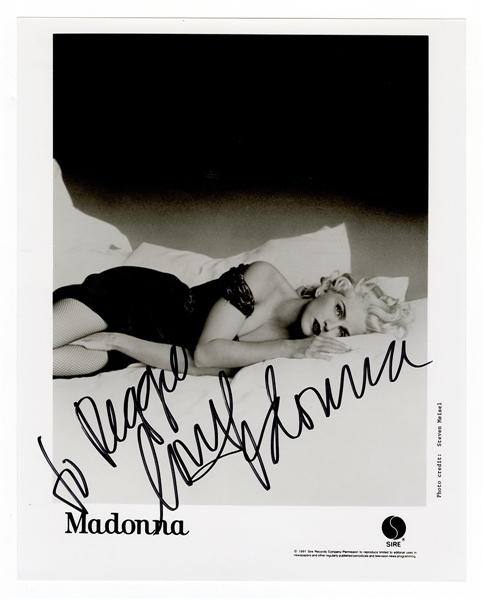 Madonna Signed & Inscribed Photograph