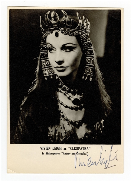 Vivien Leigh Signed "Cleopatra" Photograph Beckett LOA