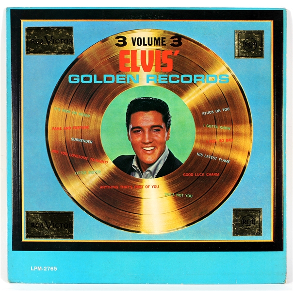 Elvis Presley "Golden Records" Volume 3 Original Pressing Military Lap