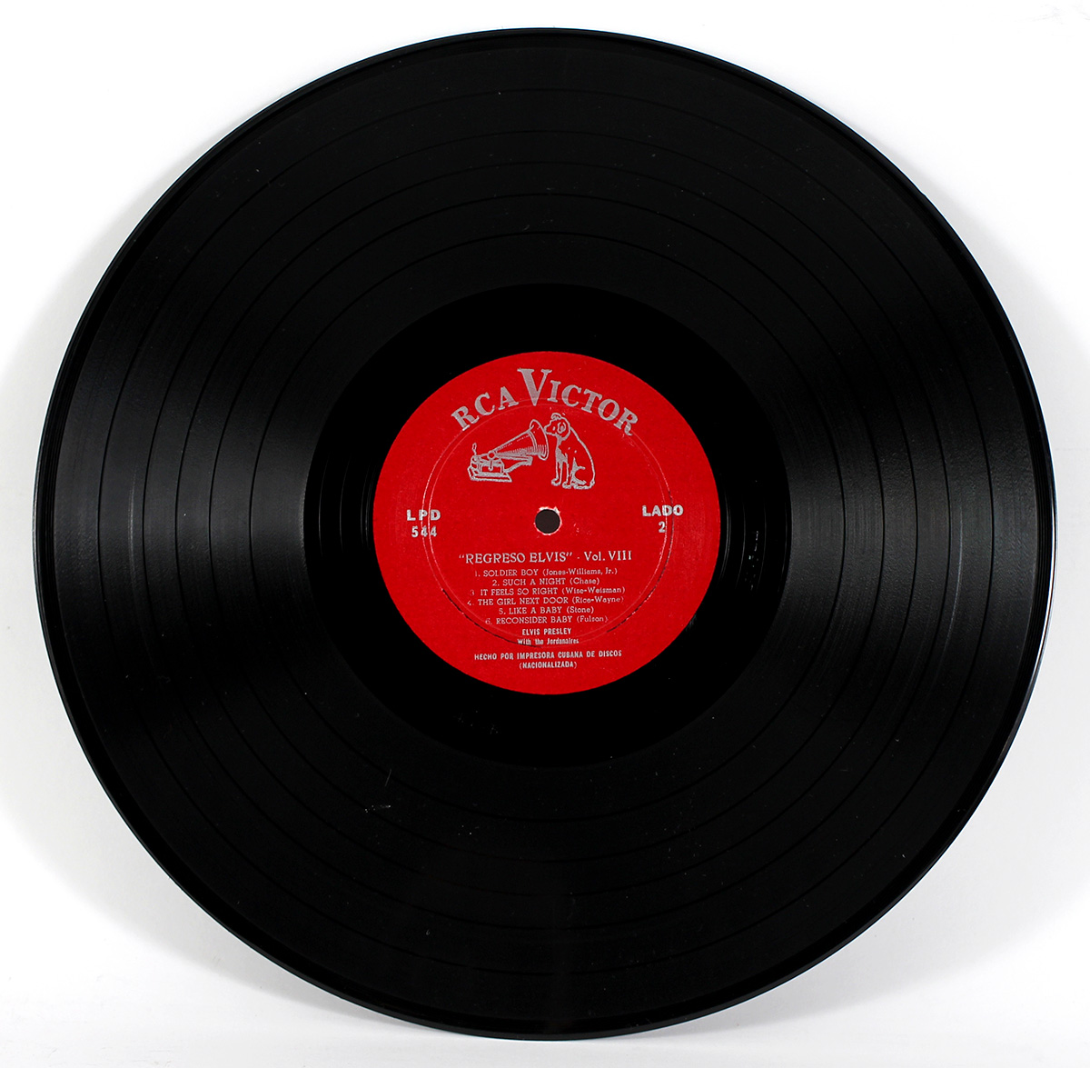 elvis presley rare label lp cuban regresa