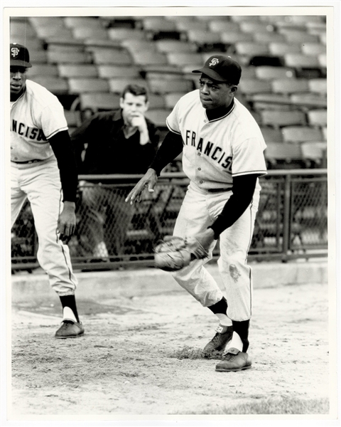 Willie Mays & Willie McCovey Original 11 x 14 Photograph