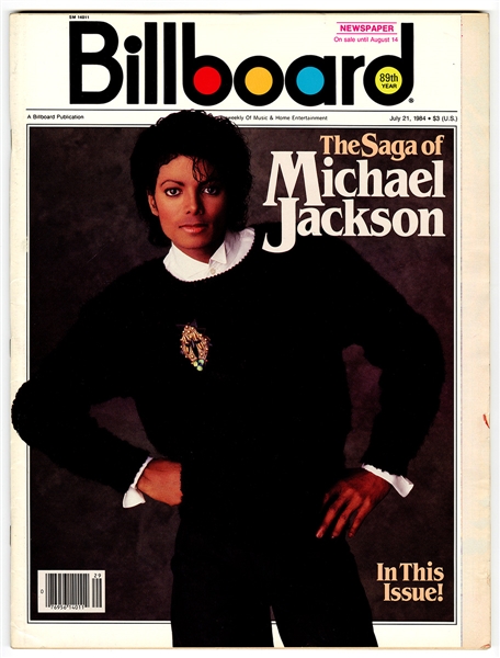 Michael Jackson Personally Owned 1984 Billboard Magazine Featuring Michael on the Cover