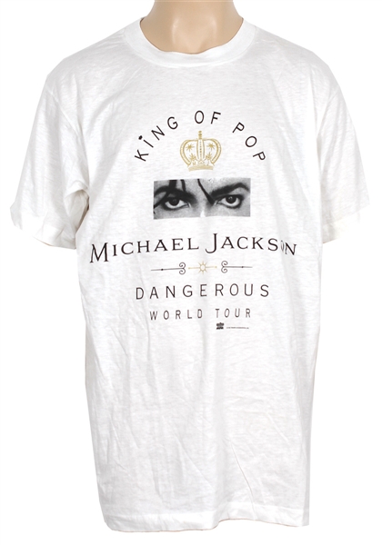 Michael Jackson Personally Owned Dangerous World Tour Concert T-Shirt