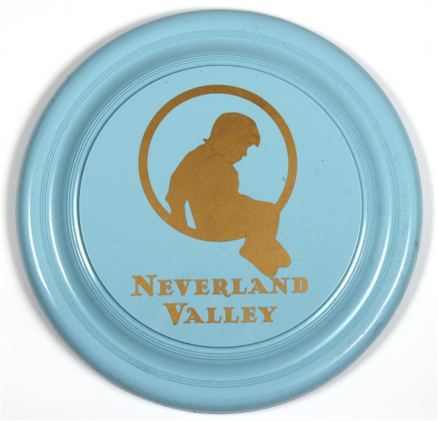 Michael Jackson Personally Owned Neverland Valley Blue Frisbee