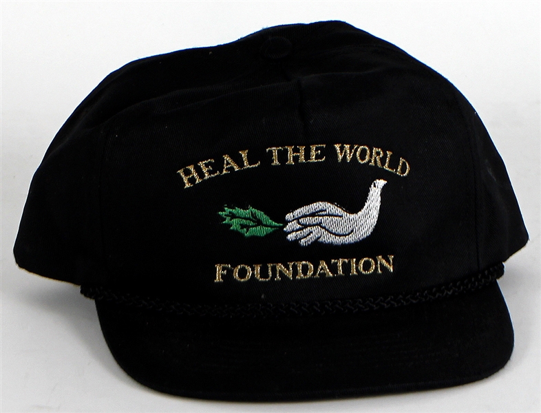 Michael Jackson Personally Owned "Heal The World Foundation" Black Hat