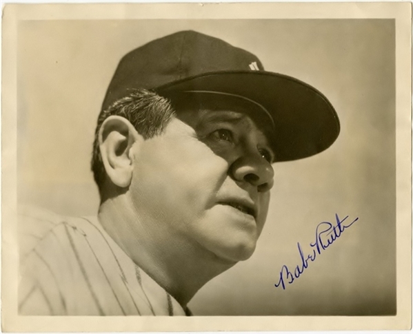 Finest Babe Ruth "Gem Mint" Signed Original Photograph PSA/DNA Autograph Grade 9 LOA
