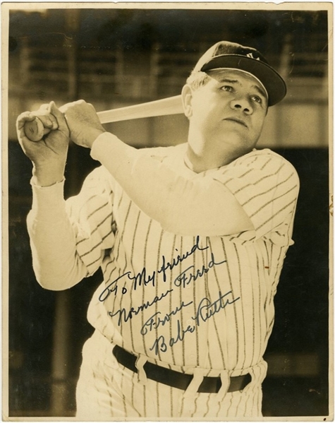 Babe Ruth "Mint" Signed Original Photograph PSA/DNA Autograph Grade 9 LOA
