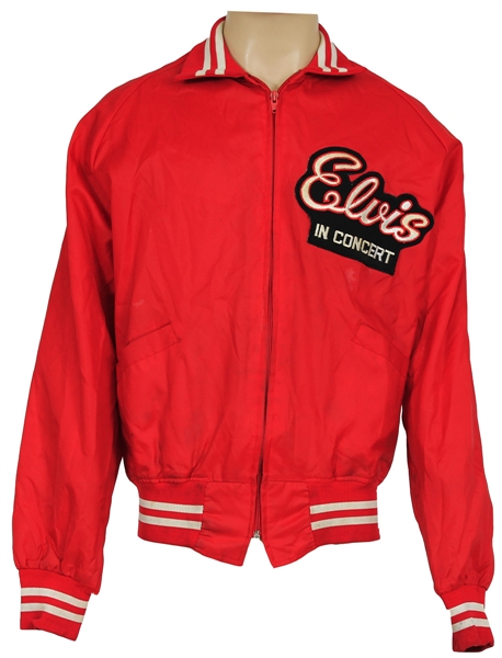 "Elvis In Concert" Vintage Red Nylon Tour Jacket