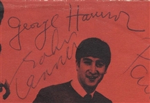 Beatles She Loves You 45 Record Sleeve Signed by All Four