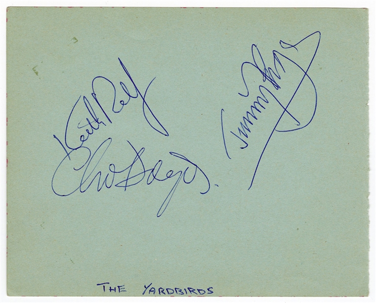 Yardbirds Signed Autograph Page (3)