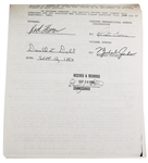 Michael Jordan’s September 12, 1984 Annotated File Copy Rookie Contract Plus His 1988 Contract Signed or Initialed Over 55 Times