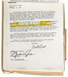 Michael Jordan’s September 12, 1984 Annotated File Copy Rookie Contract Plus His 1988 Contract Signed or Initialed Over 55 Times