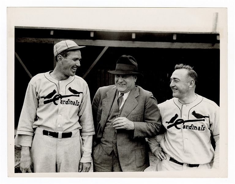 Dizzy Dean, Frankie Firsch and Joe Medwick 1935 Photograph