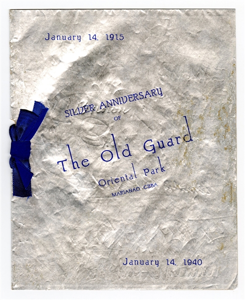 The Old Guard 1940 25th Anniversary Commemorative Program
