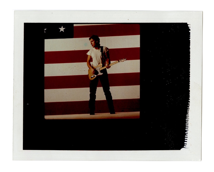 Bruce Springsteen “Born in the U.S.A.” Original Annie Leibovitz Type 1 Polaroid Album Cover Outtake Photograph