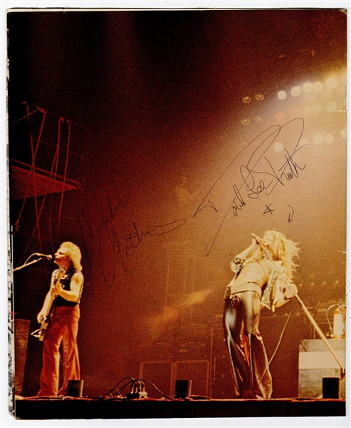 Van Halen 1979 Vintage Signed World Tour Program 