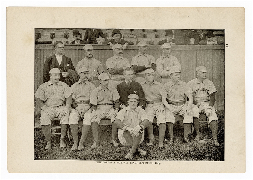 The Columbus Baseball Team Debut Season Photograph