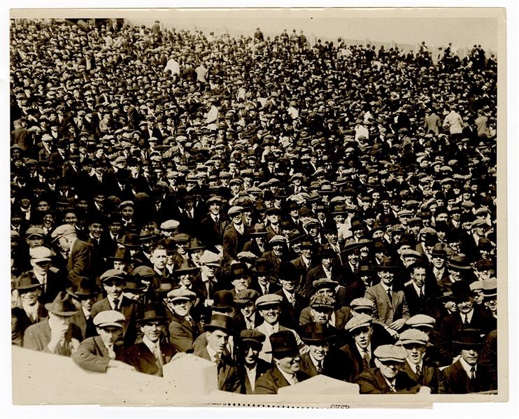 1916 World Series Game 1 Crowd Photograph