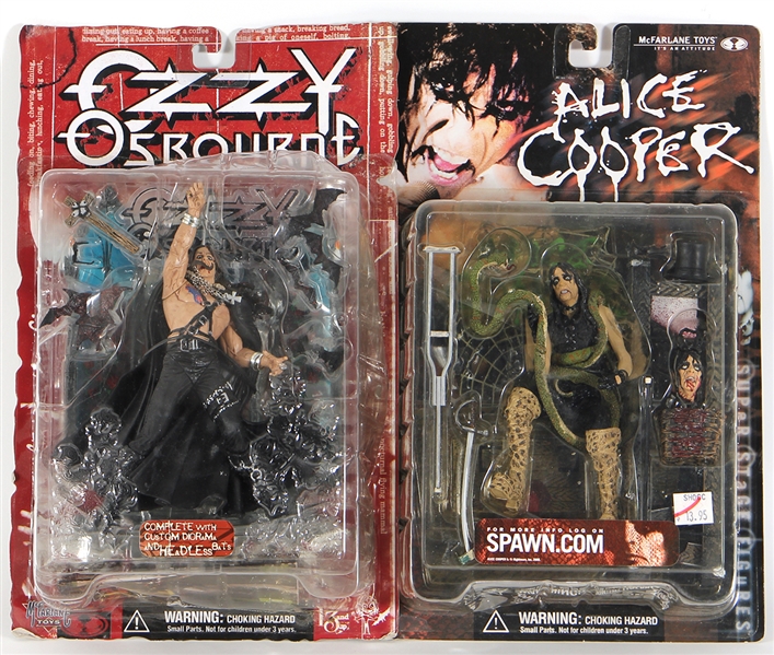 Ozzy Osbourne and Alice Cooper Action Figures