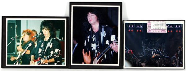 KISS Bundle Including: Ace Frehley in Concert Framed Photographs, Carrie Stevens Signed Magazine, Ace Frehley signed KISS photo and more!