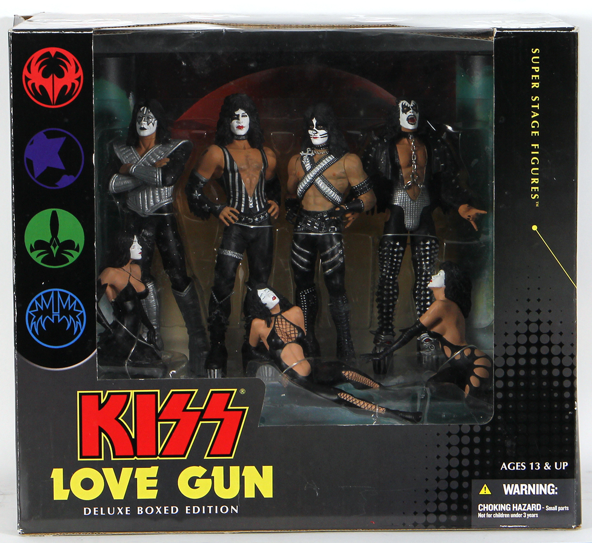 Lot Detail - KISS Love Gun Deluxe Boxed Edition Action Figures