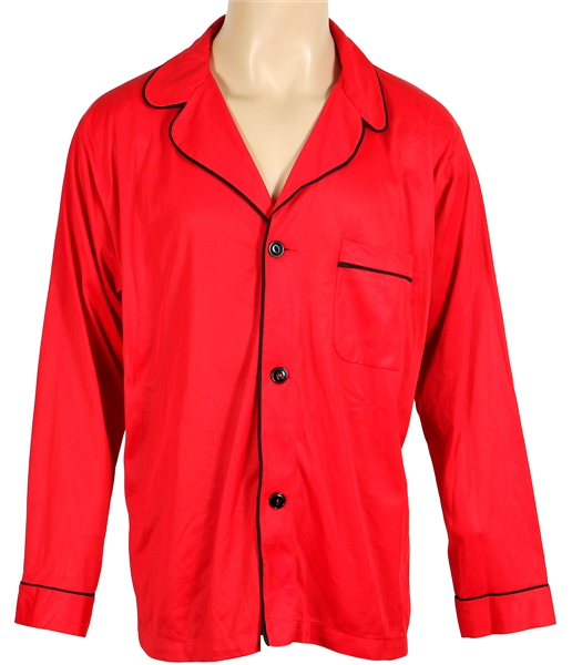 Elvis Presley Owned and Worn Red Munsingwear Pajama Top 