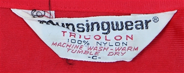 Elvis Presley Owned and Worn Red Munsingwear Pajama Top 