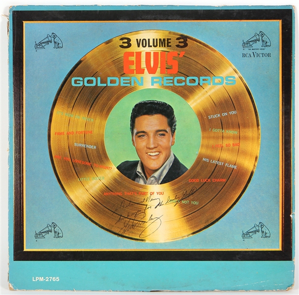 Elvis Presley Signed & Inscribed "Elvis Golden Records Volume 3" Album