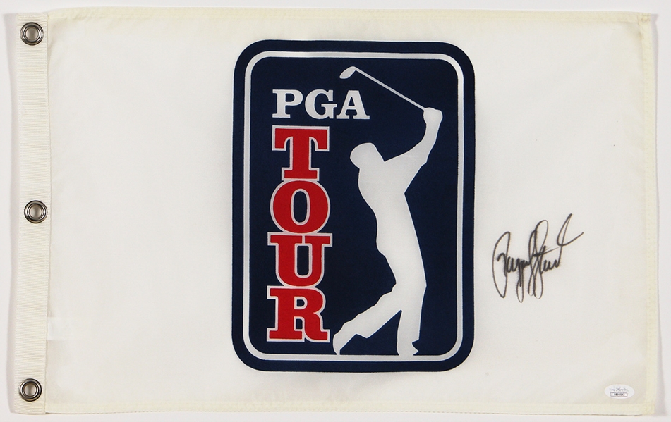 Payne Stewart Signed PGA Tour Golf Flag JSA COA