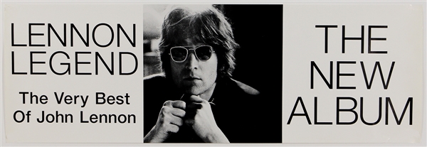 John Lennon "Lennon Legend: The Very Best of John Lennon" Promotional Album Poster