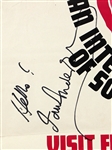 Jethro Tull and Eric Burn Signed Strawberry Fields International Carnival of Sound/1969 Freedom Concert Poster with Led Zeppelin