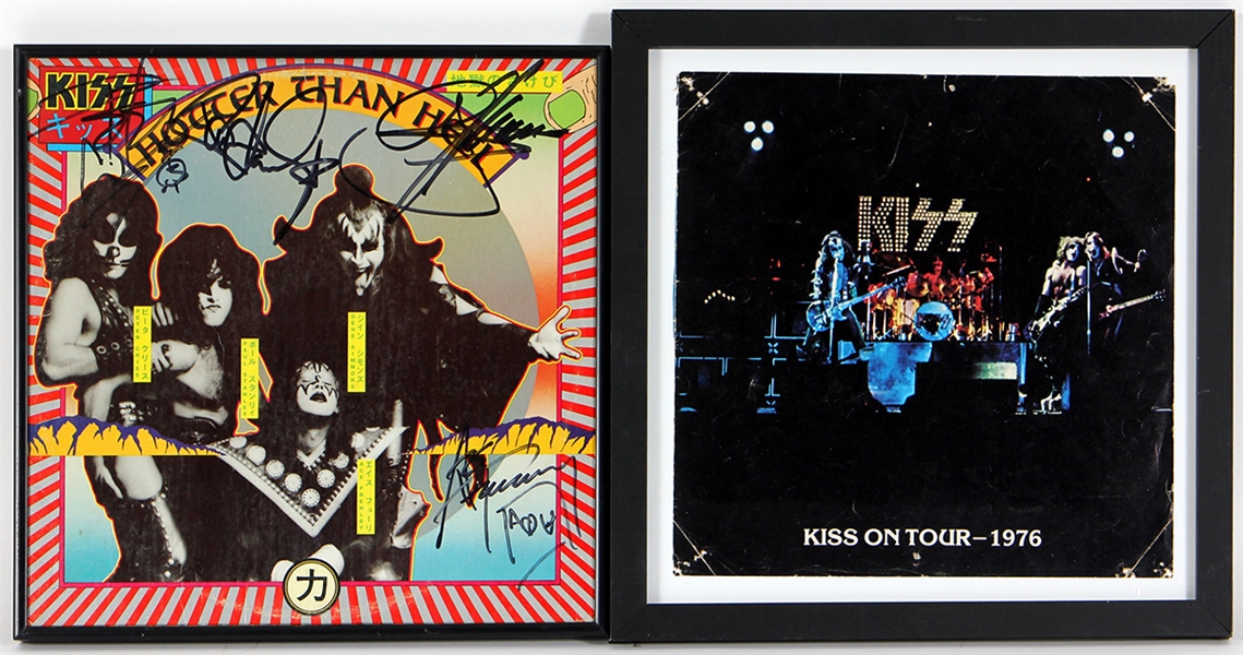 KISS Band Signed "Hotter Than Hell" Rare Japanese Album