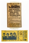 The Beatles Shea Stadium Ticket and Original Program
