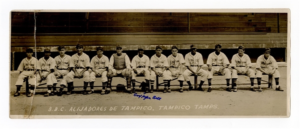 Cool Papa Bell Signed Original Alijadores de Tampico Photograph
