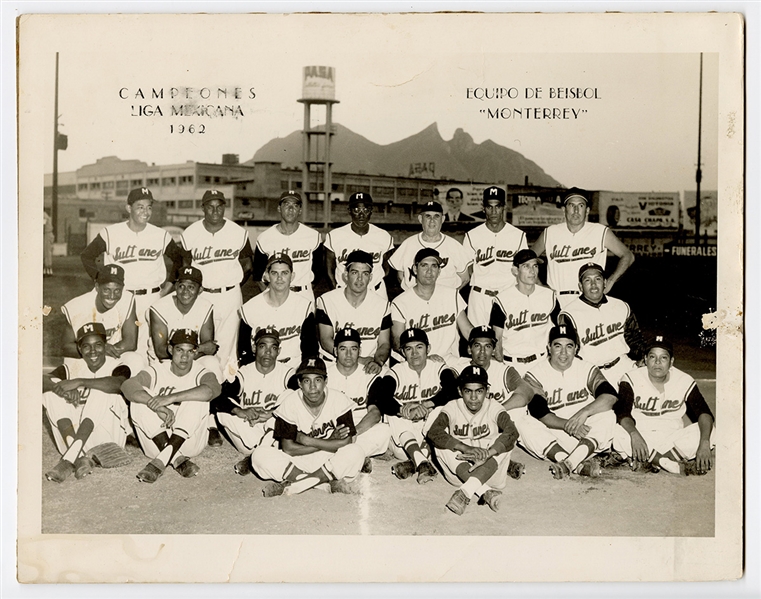 Monterrey Mexican League 1962 Baseball Champions Photograph