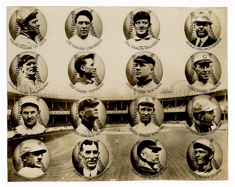 1910s National League Managerial Composite Original Photograph