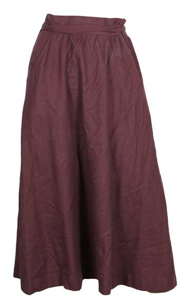Liza Minnelli Owned & Worn Dark Purple Skirt