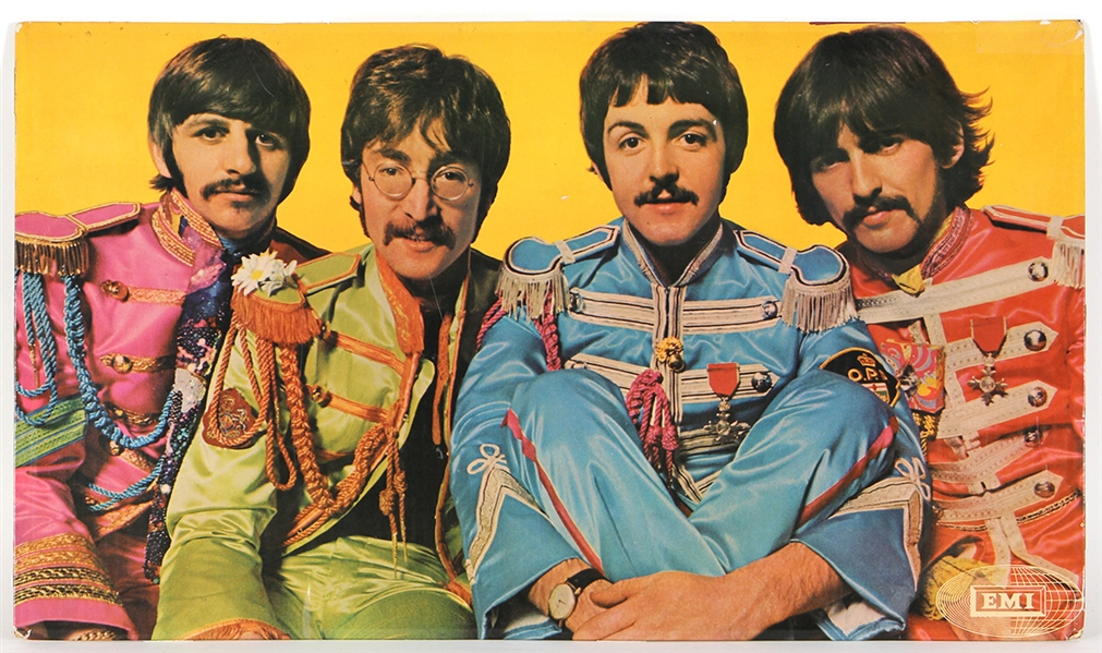 Beatles "Sgt. Peppers Lonely Hearts Club Band" Original EMI Promotional Album Poster