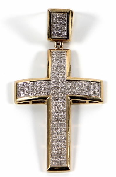 Tupac Shakur Owned and Worn Diamond Cross Pendant
