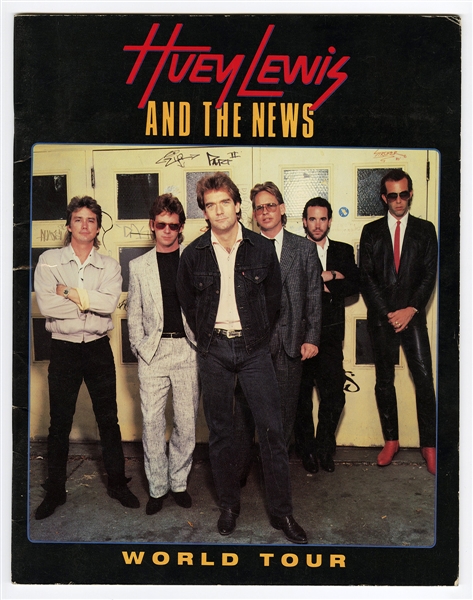 Michael Jackson Owned Huey Lewis and The News World Concert Program